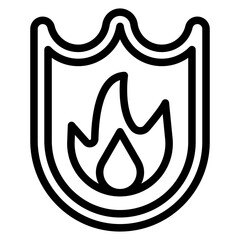 Poster - Firefighter Badge Vector Design Icon Style