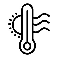 Poster - Heatwave Vector Design Icon Style