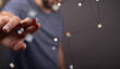 © vegefox.com - Businessman pointing or touching finger in screen..