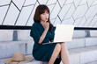 © Mia_Bon - Business freelance asian woman using laptop and thinking deep and hard about an important deal