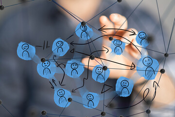 people network structure hr - human resources management and recruitment