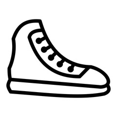 Sticker - Shoes Vector Design Icon Style