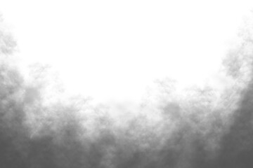 realistic black smoke or fog isolated white background. rising smoke texture overlays. graphic desig