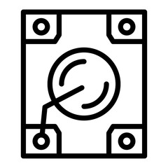 Poster - Hard Drive Vector Design Icon Style