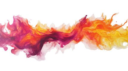 Wall Mural - an abstract painting showcases a dynamic interplay of swirling orange pink and white hues against a 