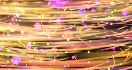 Poster - Neon light wave