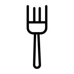 Sticker - Fork Vector Design Icon Style