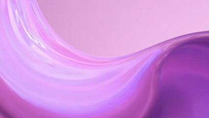 Leinwandbilder - A captivating swirl of glossy purple material flows gracefully, creating an abstract visual effect.