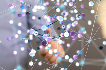 Aufkleber - conference Digital Network and data concept 3d