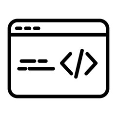command line vector design icon style