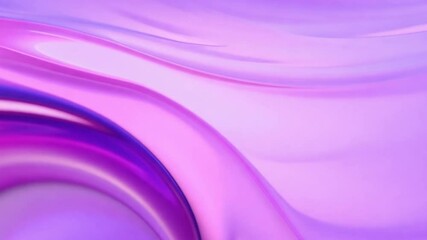 Poster - Flowing abstract forms blend seamlessly in captivating shades of purple and pink, creating a glossy appearance that draws the eye and ignites the imagination.