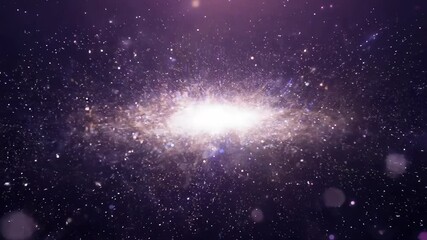 Wall Mural - Video of explore beauty of shimmering stardust in magnificent cosmic display during mesmerizing journey through galaxy