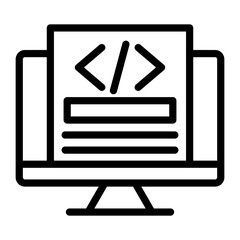 Wall Mural - web development vector design icon style