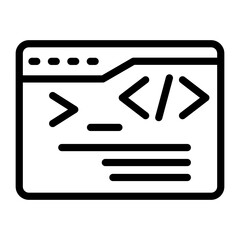 Wall Mural - css code vector design icon style