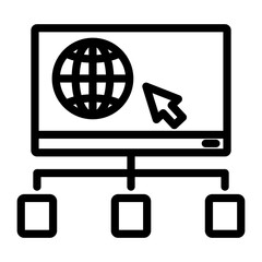 Wall Mural - website structure vector design icon style