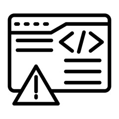Wall Mural - code error vector design icon style