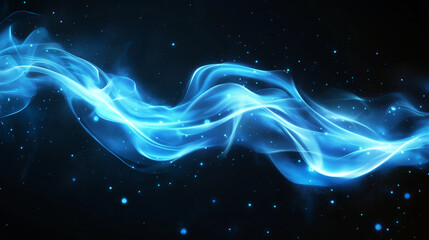 blue glowing light