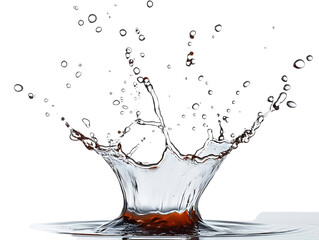 Wall Mural - water splash on white background