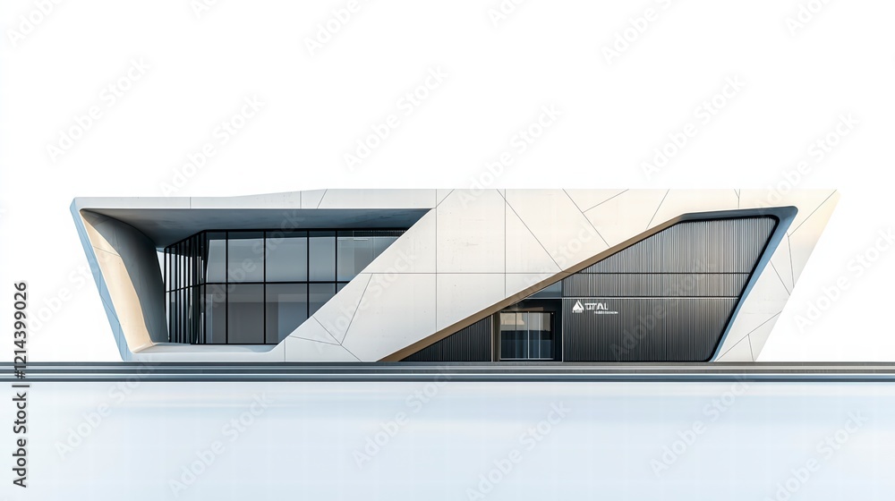 Modern Architectural Design: Sleek and futuristic building design with ...