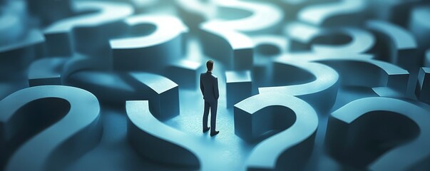 complex difficult task or question un business, problem concept