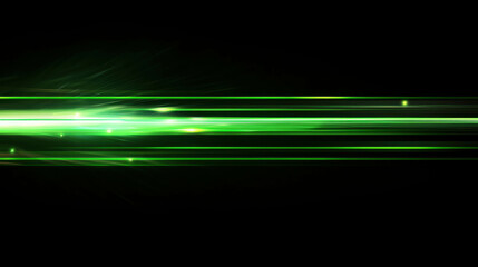 Wall Mural - green light effect running in a straight line abstract background for artistic design