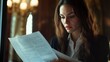 © criz - A businesswoman reviewing legal documents with a focused expression