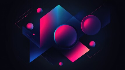Wall Mural - shattered geometry, spectrum of light, abstract illuminations, prismatic energy, futuristic fragment