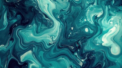 Wall Mural - abstract blue and white liquid flow