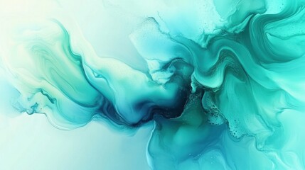 Wall Mural - abstract blue and white liquid flow