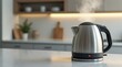 © Mikhail - Steam rises from an electric kettle on a modern kitchen counter