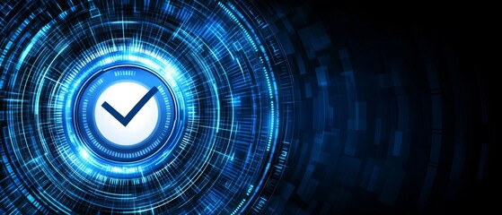 Digital background of blue binary code