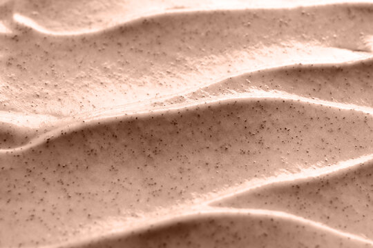 Wall Mural -  - scrub in shade of mocha mousse, closeup. color of 2025 year