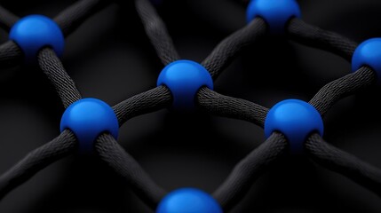 Wall Mural - interconnectedness: a mesmerizing abstract representation of connection and network, with vibrant bl