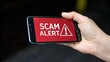 © main_asn - Man got scam alert. emergency system hacked alert. scam and cyber security concept.