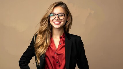 Wall Mural - The Confident Smiling Woman