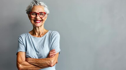 Wall Mural - The Confident Elderly Woman