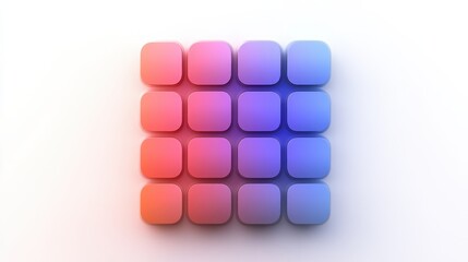 Soft Lighting CSS Grid and Flexbox Illustration