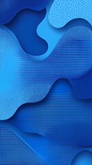 Wall Mural - Abstract Blue Wave Background Design