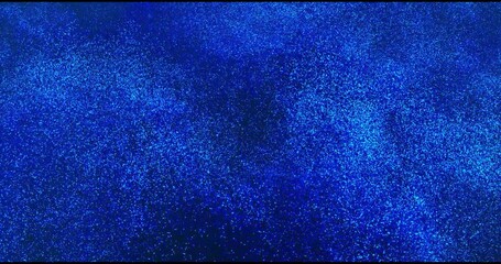 Wall Mural - shimmering particles flowing smoothly, creating a mesmerizing and continuous sparkling blue backgrou