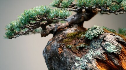 Poster - Close-Up of a Miniature Pine Bonsai Tree