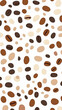 © Siasart Stock - Coffee Beans Pattern Shows Various Shades of Brown and Beige on a Clean White Background.