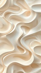 Wall Mural - Abstract light beige background with smooth waves is perfect for website design, presentations or digital art projects, giving them an elegant and modern feel.