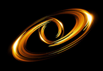 Wall Mural - physical graphic concept of atomic structure. light ring. colorful electron particle. .speed of ligh