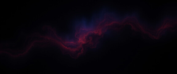 Glowing blue and purple nebula on a dark background