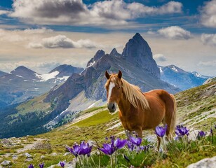 Canvas Print - Zwischen Krokussen