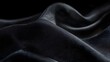 © wacharagorn - Elegant Black Satin Fabric Flowing Smoothly in Dramatic Light