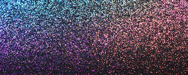 Shimmering holographic texture in black and lilac