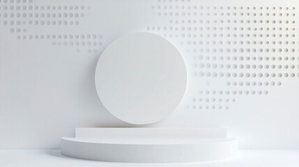 Wall Mural - White background with simple abstract shapes. Vector illustration of a minimalistic white geometric design, a simple white pattern on a transparent background. 