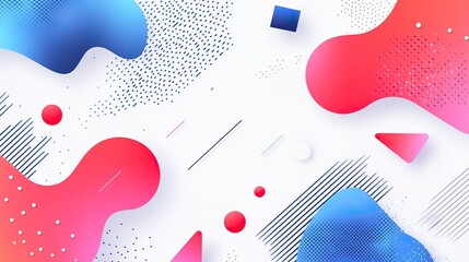Wall Mural - White background with soft shapes and gradients, creating an elegant abstract design for presentation or branding use.