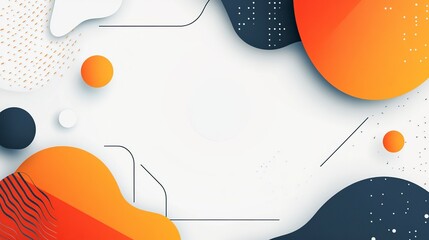 Wall Mural - White background with soft shapes and gradients, creating an elegant abstract design for presentation or branding use.